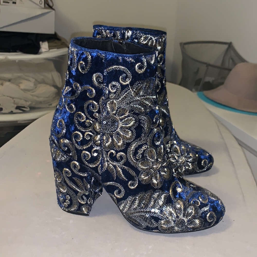 Intricate booties bought in Madrid.